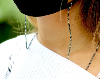 Handgefertigte Perlen Gesichtsmaske Lanyard: Modische Masken-Halskette