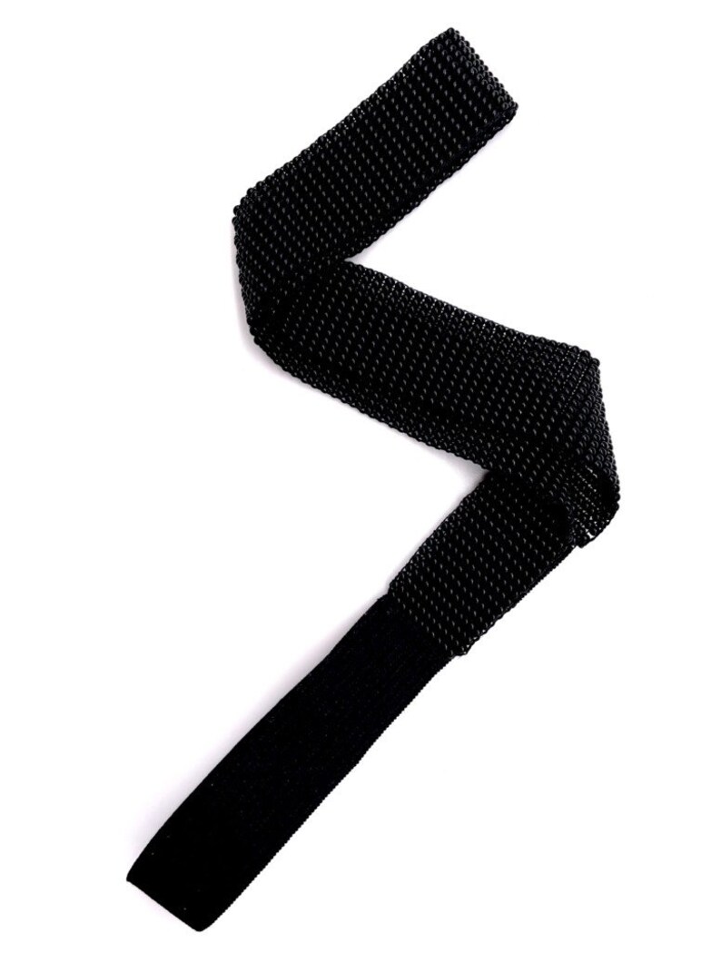 Black Beaded Headband Beaded Hair Accessory Elastic Etsy