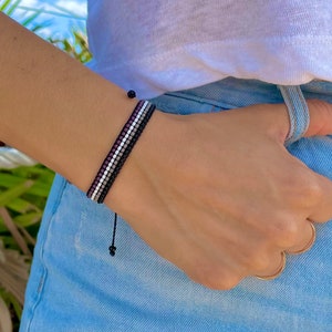 Bracciale Asexual, Bandiera Asexual Pride, Bracciale Ace Pride, Gioielli LGBTQ Pride, Regalo Asexual, Regalo Ace, Demi Pride, Bracciale Demisexual Pride