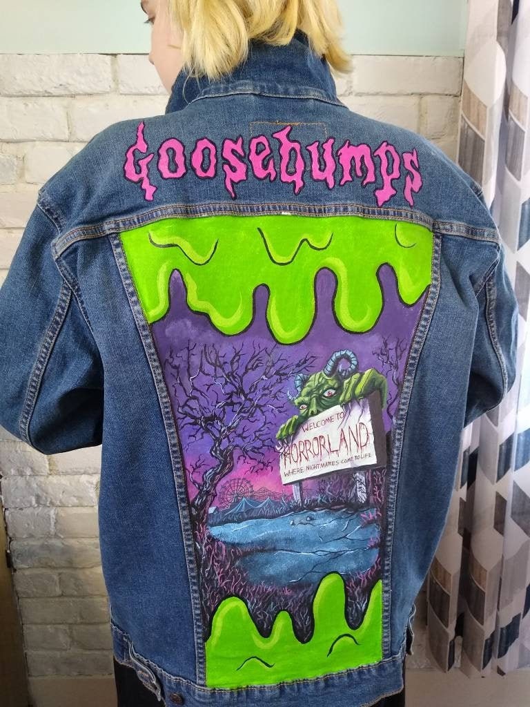 hand painted denim jacket