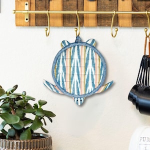 Turtle Trivet Pot Holder | 100% Cotton Eco Kitchen Decor