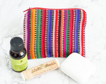 Guatemalan Woven Coin Purse – Small Zippered Pouch