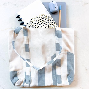 Recycled Denim Einkaufstasche | Umweltfreundliche Upcycled Tasche | Nachhaltige Modetasche | Handgefertigte Tasche fürs Einkaufen und den täglichen Gebrauch