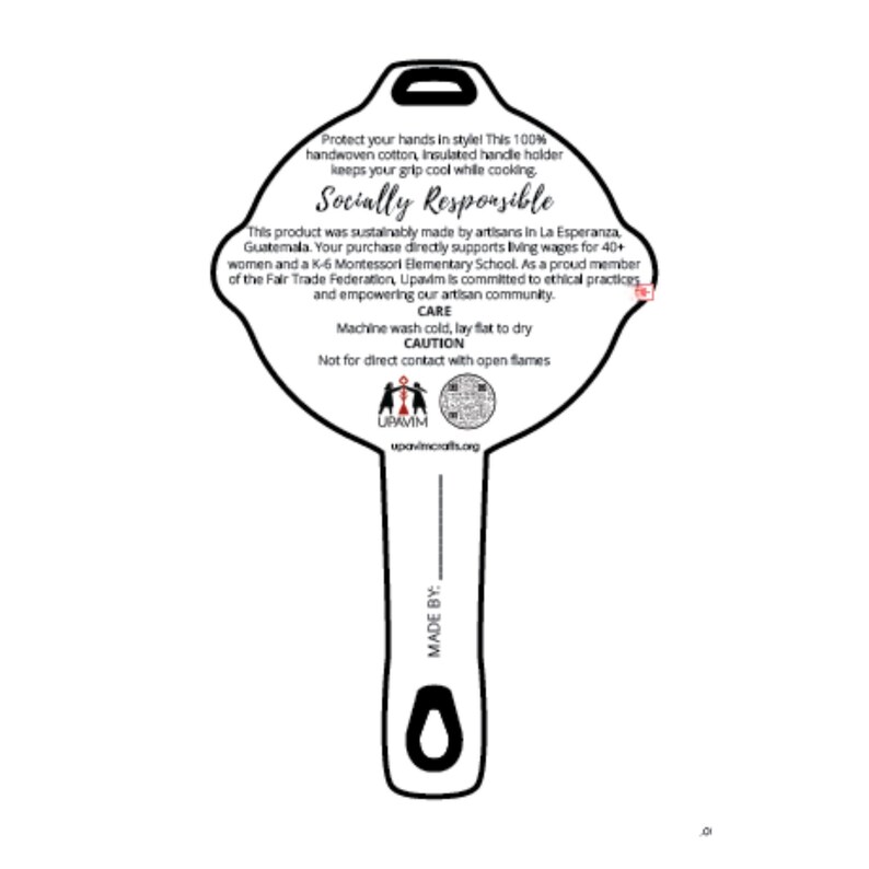 Polar Bear Skillet Handle Holder | Hand Sewn Cotton Cover image 9
