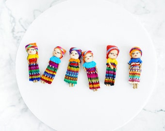 Guatemalan Worry Dolls | Set of 6 | Mayan Friends For Troubles and Anxiety