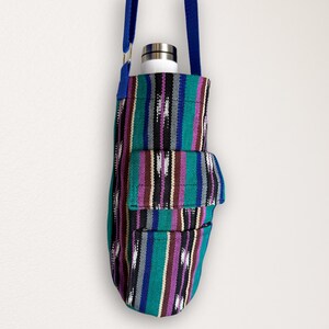 Guatemalan Fabric Water Bottle Bag | Fair Trade Phone Holder image 12