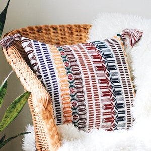 Guatemalan Brocade Throw Pillow | Style and Comfort for Home Living