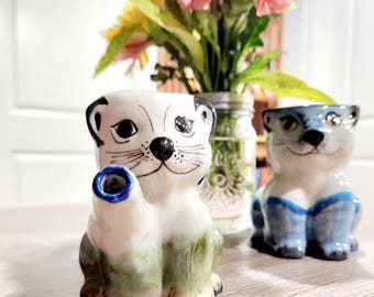 Lefton Miss Priss Kitty Cat Cookie Jar #1502 NO Lid!/ Super Cute