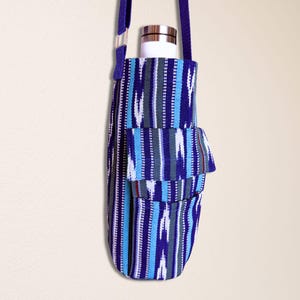 Guatemalan Fabric Water Bottle Bag | Fair Trade Phone Holder image 13