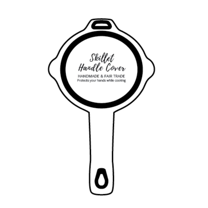 Polar Bear Skillet Handle Holder | Hand Sewn Cotton Cover image 8