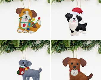 Pups Getting in Trouble Christmas Ornaments | Handmade Fair Trade