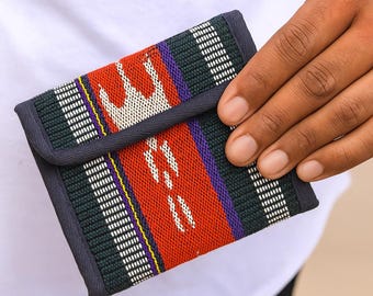 Handwoven Cotton Billfold Wallet | Guatemalan Fabric Card Holder