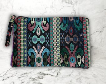 Cecilia Brocade Makeup Bag | Handwoven Cosmetic Travel Pouch