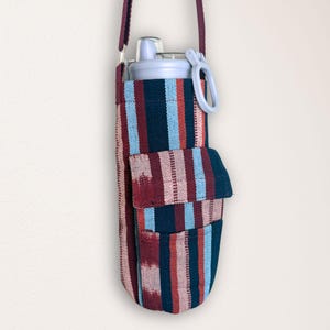 Guatemalan Fabric Water Bottle Bag | Fair Trade Phone Holder image 10