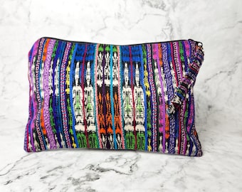 Corte Cosmetic Bag | Guatemalan Textiles | Makeup & Pencil Case | Ethically Made, Colorful Storage Solution