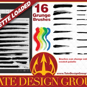 16 pinceaux grunge pour Adobe Illustrator
