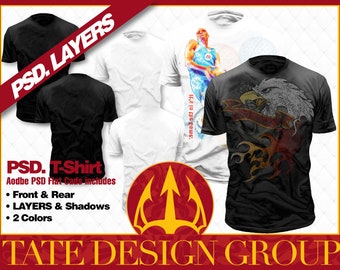 Men T-Shirt Photoshop CAD (.PSD) Layers