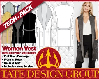 Reversible Full Length Vest-7002