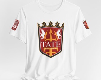 Tate Design Group Crest Unisex Tee, Shirt, Top, Tshirt - Vintage Style Cool Graphic Print Shirt