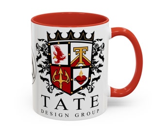 TATE  family Crest-Accent Coffee Mug (11, 15oz)