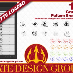 12 pinceaux à motif grunge pour Adobe Illustrator