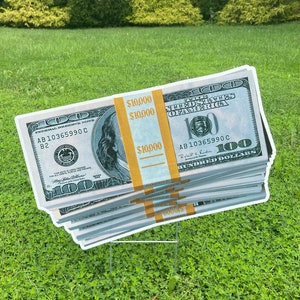 Lawn Sign - Stack of Money