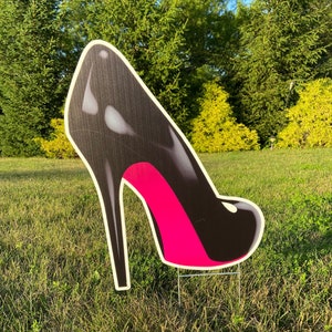 Lawn Sign - High Heel Shoe