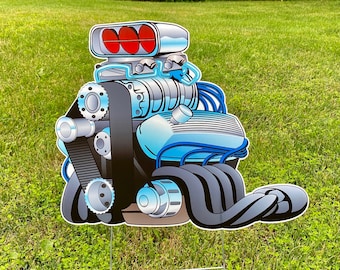 Lawn Sign - Race Engine