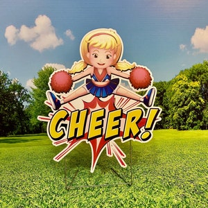 Lawn Sign - Cheer Girl