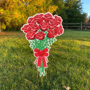 Lawn Sign - Dozen Roses