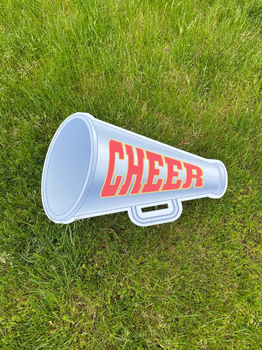 Lawn Sign Set of 2 Cheer Megaphones Etsy
