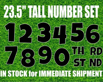 Lawn Sign IN STOCK 23.5" Tall Number Set - Black