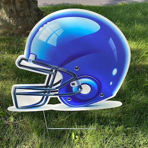 Lawn Sign - Solid Color Helmets - Black, White, Blue