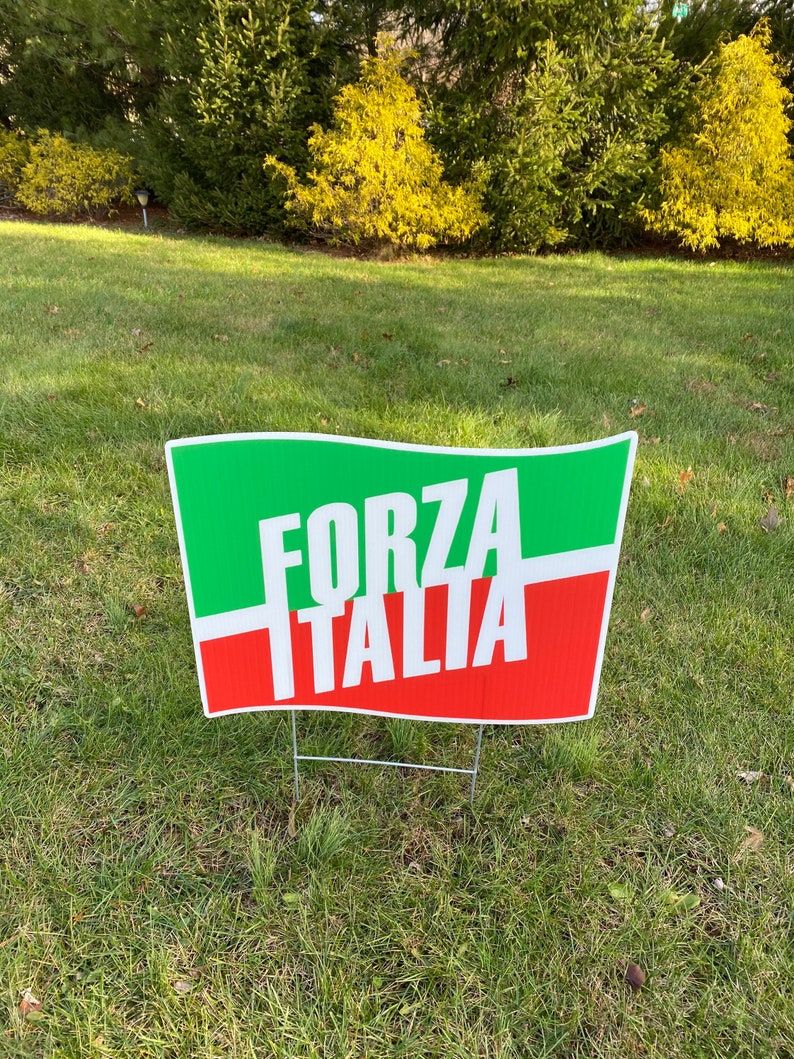 Lawn Sign Forza Italia