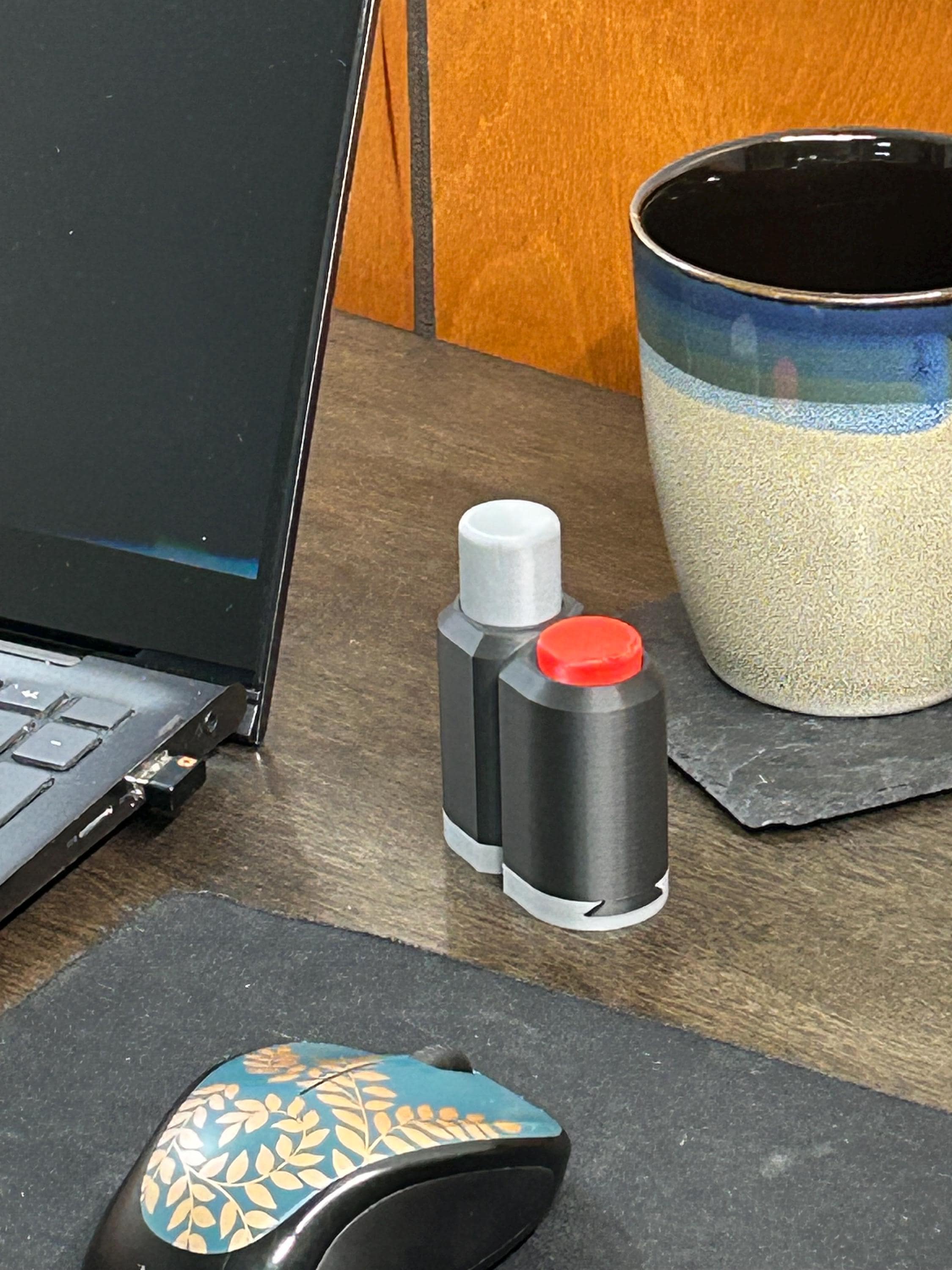 Red & Gray Retro ADHD Button Clicker (80s Controller Themed Mechanical ...