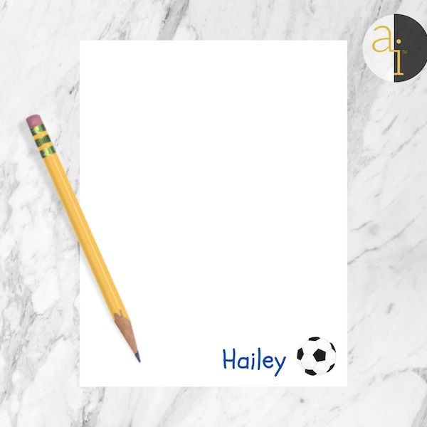 Custom Hobby Notepad | Custom Child Gift | Personalized Sport Stationery | Kid Stationery | Cute Artist Gift | Cute Stationery |