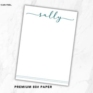 Cute Stationery Gift for Her | Custom Desk Notepad | Cute Notepad | Personalized Gift for Women | Personalized Script Notepad