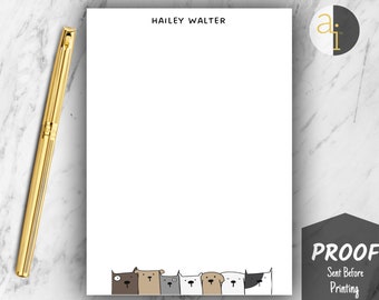 Custom Dog Notepad | Custom Dog Gift | Personalized Dog Gift | Dog Stationery Gifts | Notepad with Dog | Cute Dog Notepad | Dog Stationery