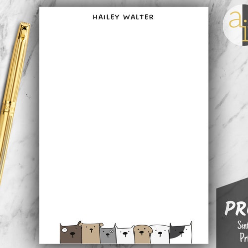 Custom Dog Notepad | Custom Dog Gift | Personalized Dog Gift | Dog Stationery Gifts | Notepad with Dog | Cute Dog Notepad | Dog Stationery