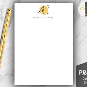 Personalized Notepad | Custom Professional Notepad | Monogram Notepad | Custom Office Notepad | Personalized Office Desk Notepad | Work Gift