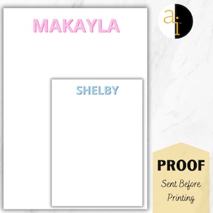 Personalized Notepad | Custom Notepad | Teacher Gifts | Personalized Stationery | Back to School Teacher Appreciation | Note Pad