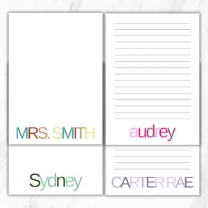 Personalized Notepad | Personalized Teacher Notepad | Custom Teacher Notepad | Personalized Cute Notepad | Cute Notepad for Teachers image 8