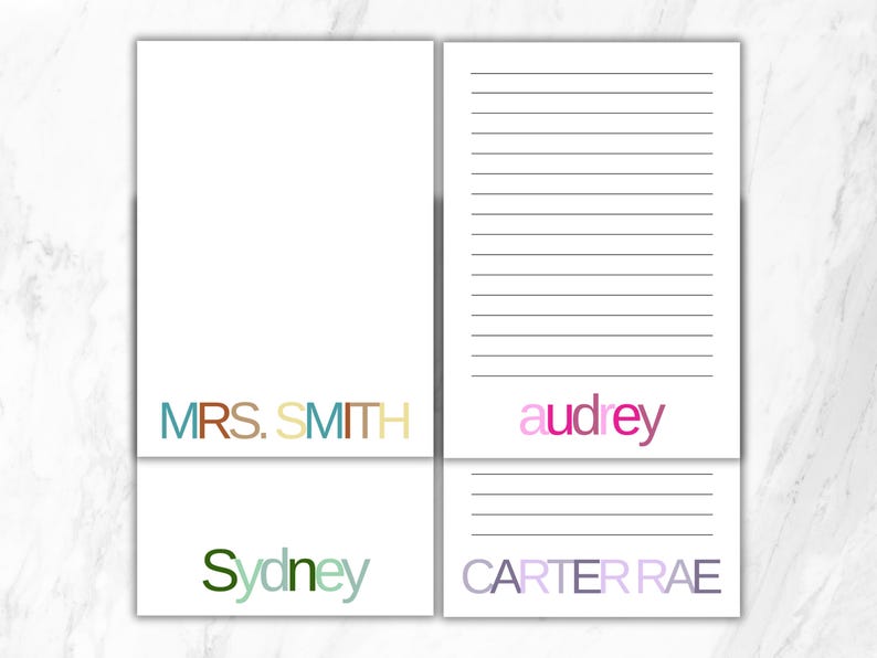 Personalized Notepad | Personalized Teacher Notepad | Custom Teacher Notepad | Personalized Cute Notepad | Cute Notepad for Teachers image 8