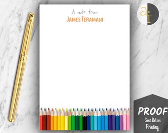 Teacher Pencil Notepad | Personalized Teacher Notepad | Teacher Gift | Back to School Gift | Custom Teacher Notepad | Custom Pencil Notepad