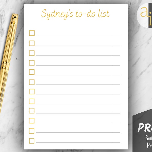 Personalized To Do List Notepad | Custom To Do Notepad | Teacher Gift | Gift for Coworker | Custom To Do List Notepad | Personal To Do List