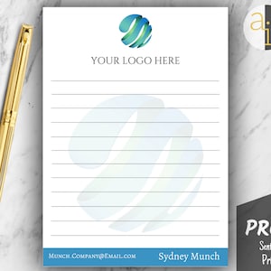 Custom Business Notepad | Personalized Logo Notepad | Add Logo Notepad | Notepad with Custom Logo | Stationery with Logo | Start-Up Gifts