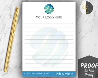 Custom Business Notepad | Personalized Logo Notepad | Add Logo Notepad | Notepad with Custom Logo | Stationery with Logo | Start-Up Gifts