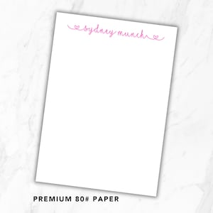 Personalized Notepad | Custom Notepad | Cute Gift Notepad | Custom Office Notepad | Heart Stationery | Valentine's Day Stationery