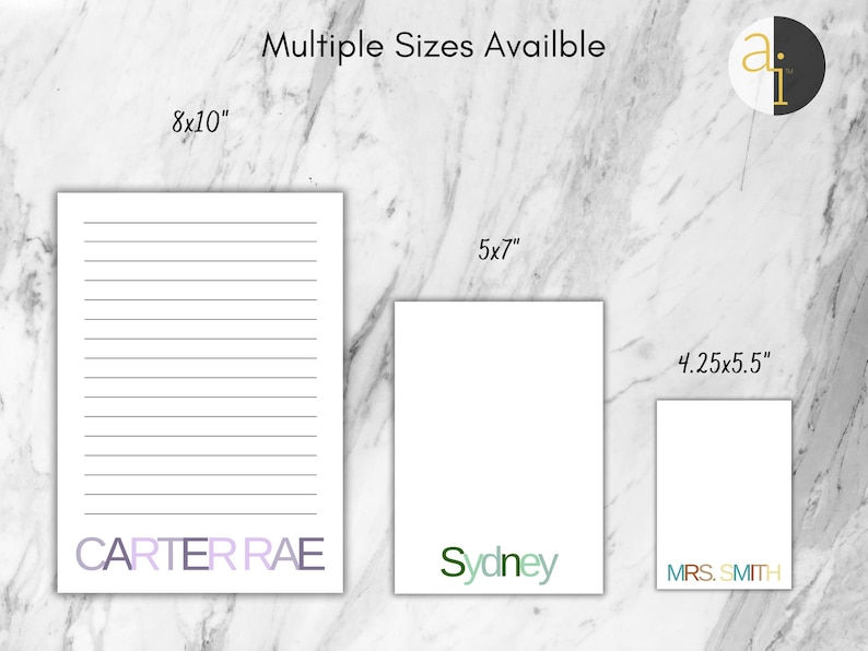 Personalized Notepad | Personalized Teacher Notepad | Custom Teacher Notepad | Personalized Cute Notepad | Cute Notepad for Teachers image 9