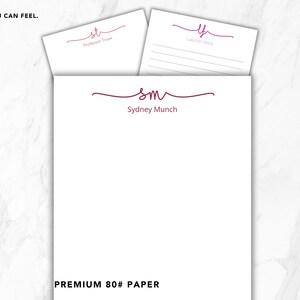 Personalized Notepad | Custom Name Notepad | Initial & Monogram Stationery